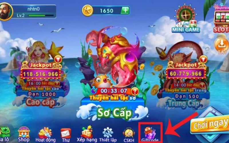 Khuyến mãi code bắn cá Jackpot